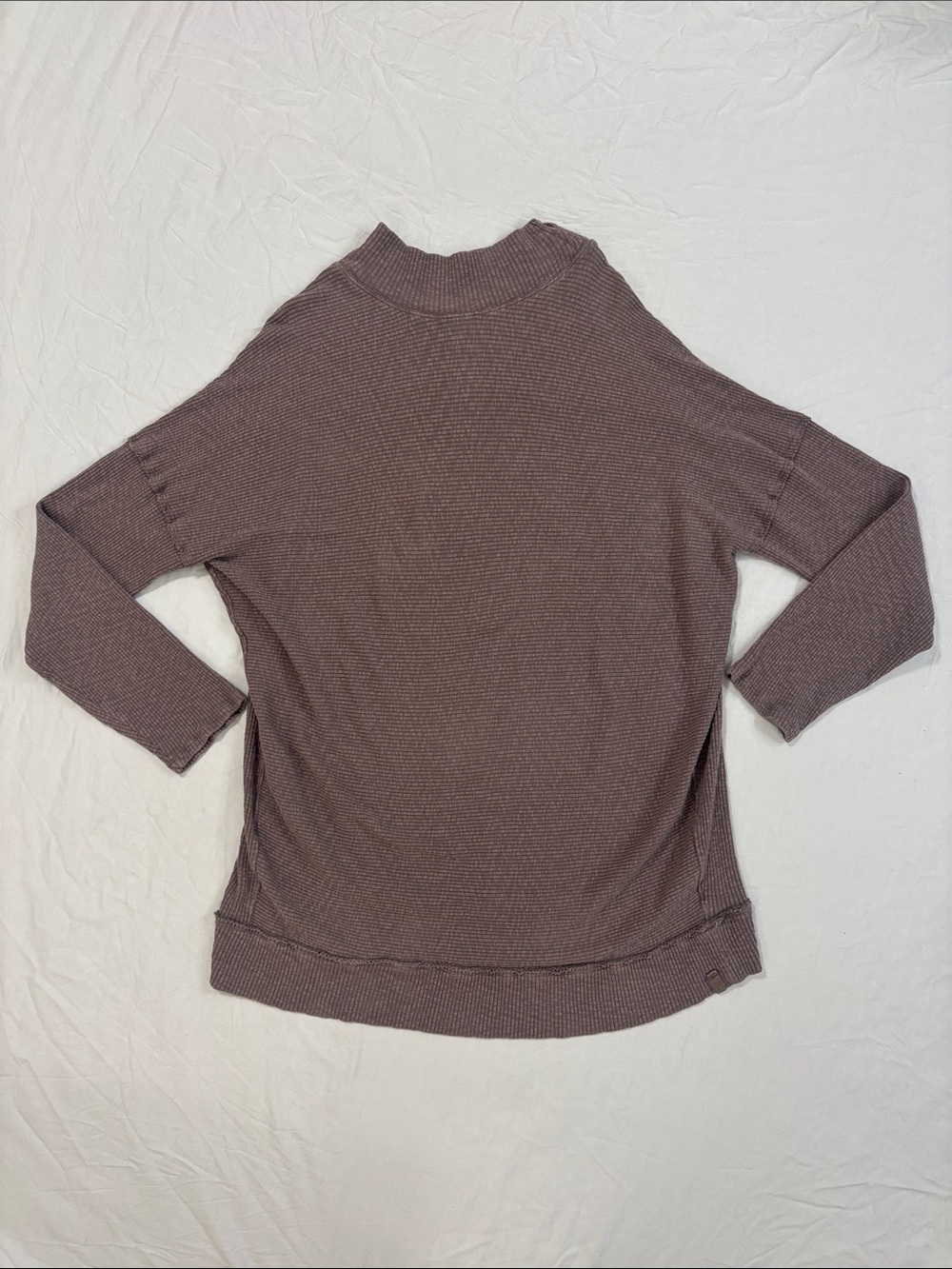 We The Free Casey Ribbed Mock Neck Tunic Sweater